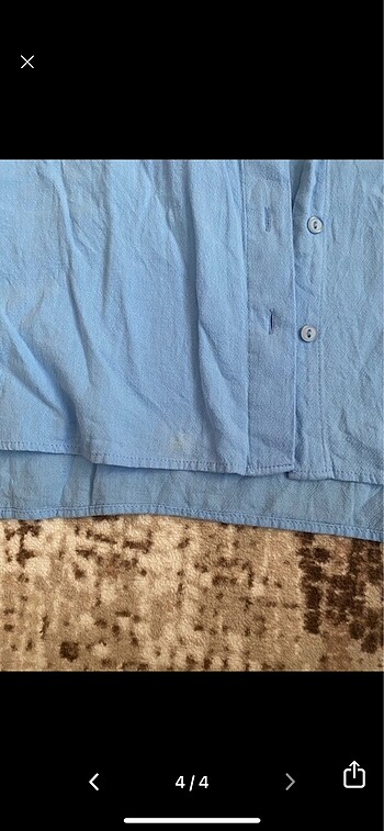 Kadın keten gömlek - Görsel 4