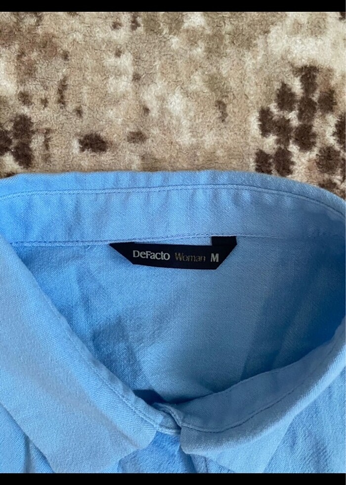 Kadın keten gömlek - Görsel 2