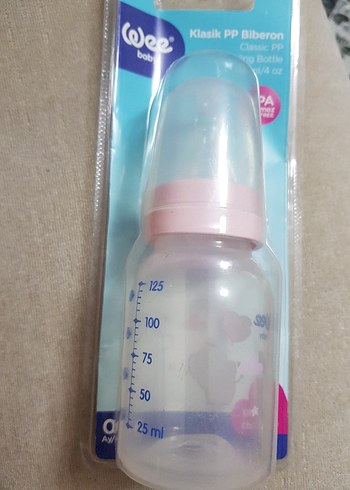 Pastel Pembe PP Bebek Biberonu 125 ml - Görsel 2