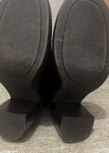 Kahverengi Deri Dizüstü Stiletto Çizme - Görsel 3