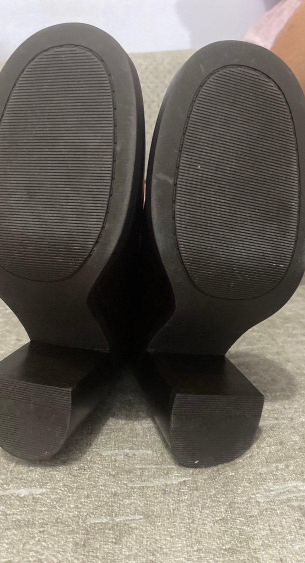 Kahverengi Deri Dizüstü Stiletto Çizme - Görsel 3