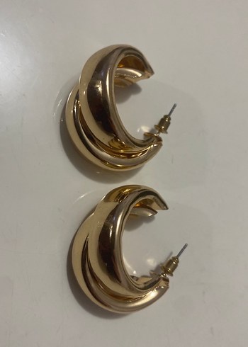 Mini Altın Kadın Küpeler - Minimalist Bohem Tarz - Görsel 3