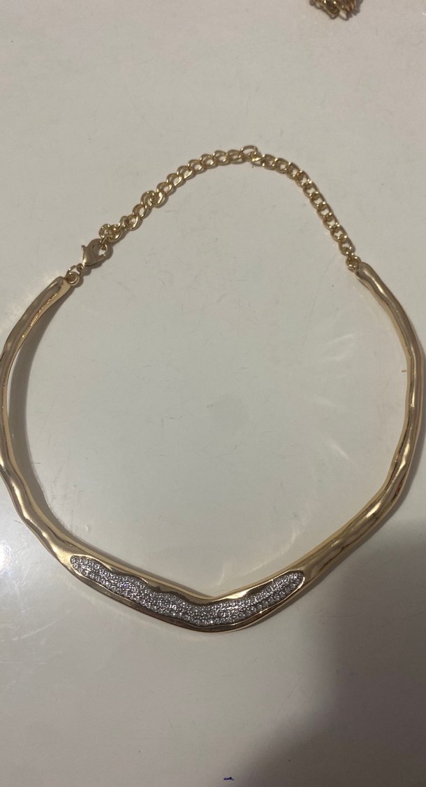 Altın Renk Zincir Detaylı Kadın Takı Seti - Görsel 2