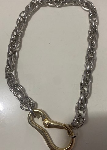 Gri Zincirli Altın Renk Erkek Kolye - Görsel 3