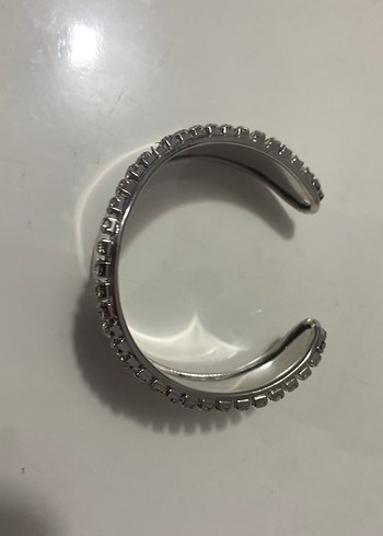 Düğün için Payetli Beyaz Yılan Desenli Kadın bilezik - Görsel 2