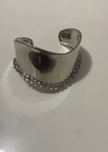 Düğün için Payetli Beyaz Yılan Desenli Kadın bilezik - Görsel 3