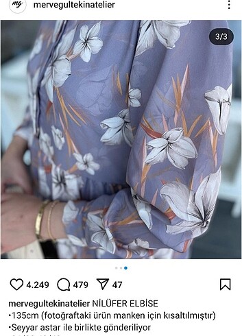m Beden Merve gültekin çiçek desenli elbise