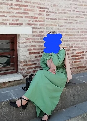 Diğer Henza yeşil tesettür elbise