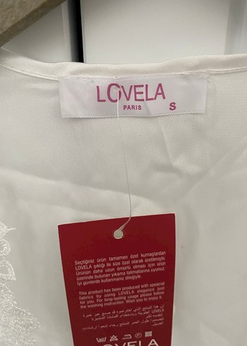 Nakış Detaylı Beyaz Bohem Kadın Sabahlık - Görsel 2