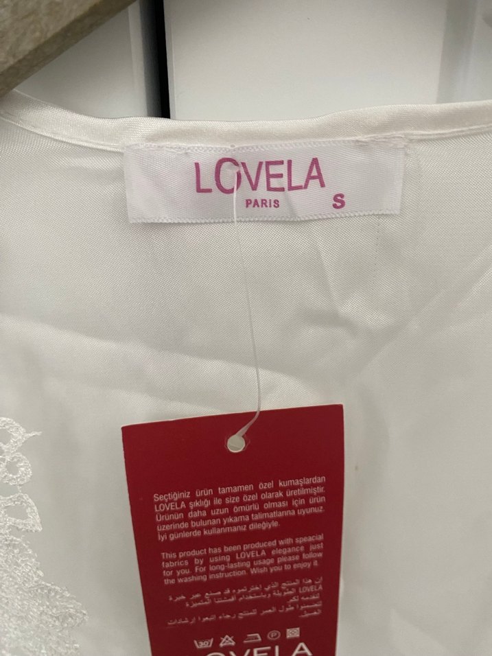 Nakış Detaylı Beyaz Bohem Kadın Sabahlık - Görsel 2