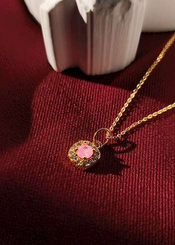 Pinkshine - Gold Renkli Zincir Detaylı Kadın Kolye