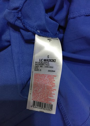 Mavi Mini Kare Yaka Kolsuz Elbise - Görsel 6