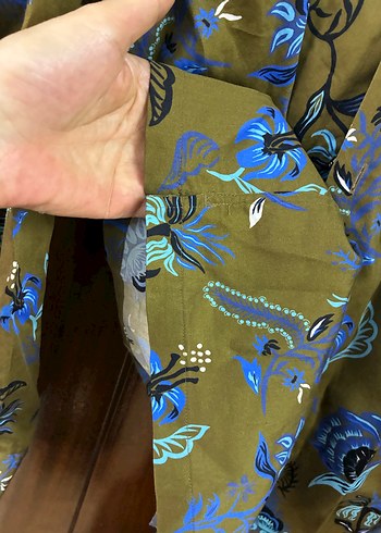 Düğmeli Uzun Kollu Baskılı Erkek Gömlek - Görsel 4