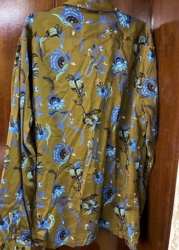 Düğmeli Uzun Kollu Baskılı Erkek Gömlek - Görsel 2