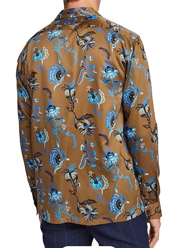 Düğmeli Uzun Kollu Baskılı Erkek Gömlek - Görsel 8