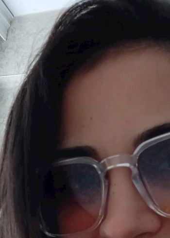 Şeffaf Çerçeveli Minimalist Unisex Güneş Gözlüğü - Görsel 8