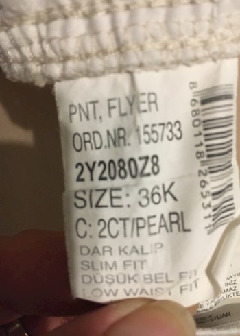 36 Beden ten rengi Renk Bej Kadın Kumaş Pantolon Midi Boy