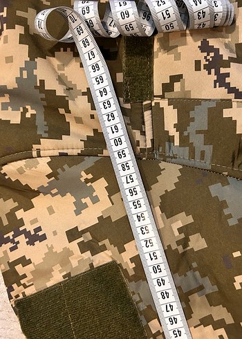 Kahverengi Kamuflaj Fermuarlı Erkek Mont - Görsel 4