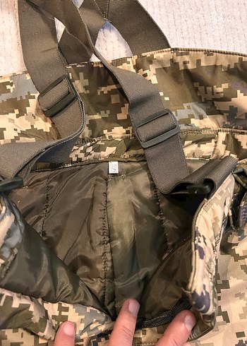 Kahverengi Kamuflaj Fermuarlı Erkek Mont - Görsel 7