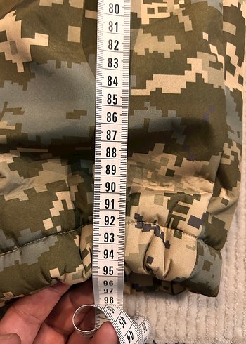 Kahverengi Kamuflaj Fermuarlı Erkek Mont - Görsel 8