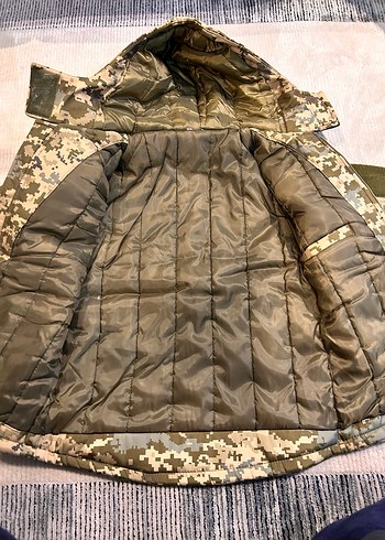 Kahverengi Kamuflaj Fermuarlı Erkek Mont - Görsel 5