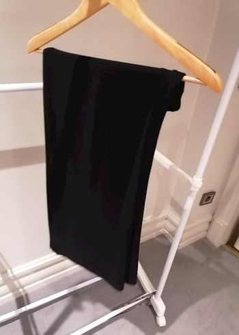 Siyah Midi Hamile Etek Yırtmaçlı - Görsel 4