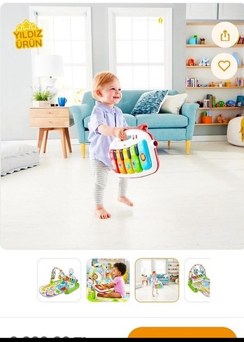 Beden Renk Fisher Price Delüks Piyanolu Jimnastik Merkezi oyun halısı