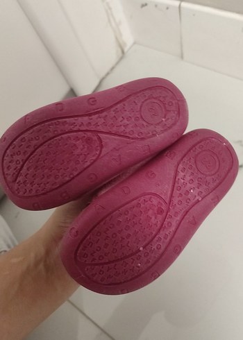 Kız Çocuk Pembe Kedili Sıcak Terlik patik - Görsel 2