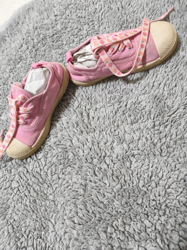 Kız Çocuk Pembe Bağcıklı Sneaker - Görsel 4