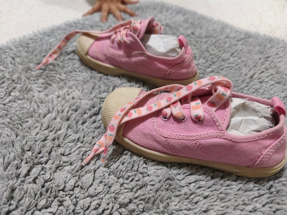 Kız Çocuk Pembe Bağcıklı Sneaker - Görsel 3