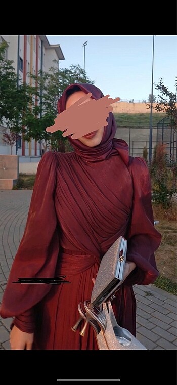 Mürdüm kahve abiye