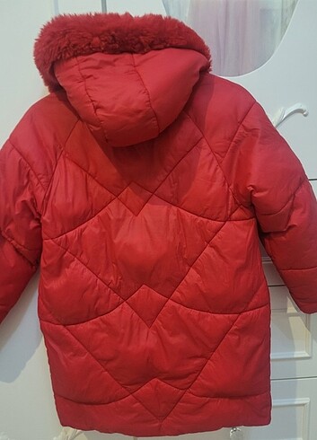 8 Yaş Beden kırmızı Renk KOTON KIZ ÇOCUK MONT