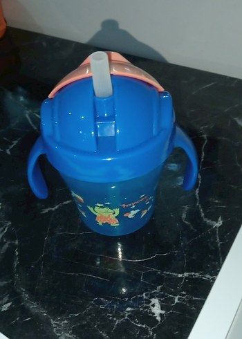 Mavi Bebek Biberonu Saplı - Görsel 2