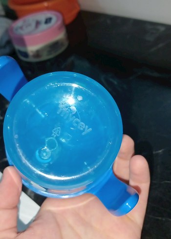 Mavi Bebek Biberonu Saplı - Görsel 3