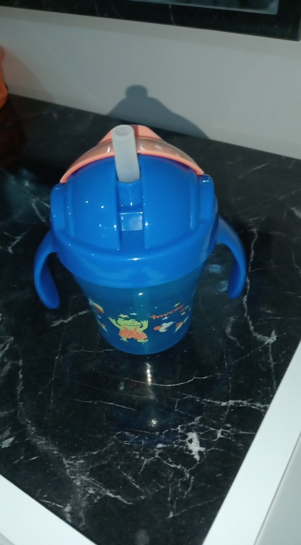 Mavi Bebek Biberonu Saplı - Görsel 2