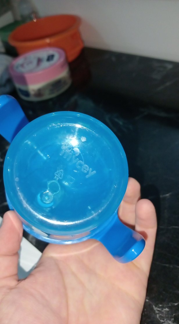 Mavi Bebek Biberonu Saplı - Görsel 3