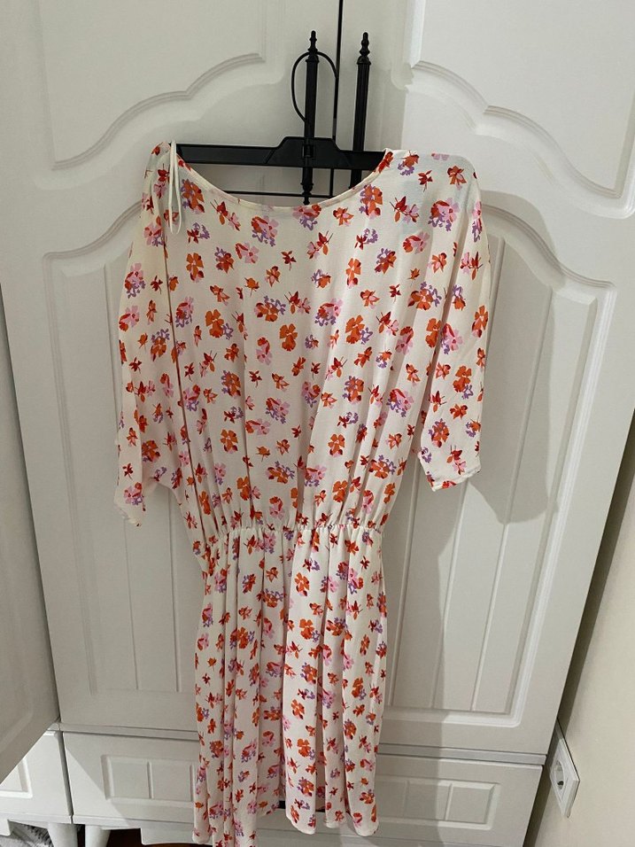 Bohem V Yaka Desenli Hamile Bluzu - Görsel 2