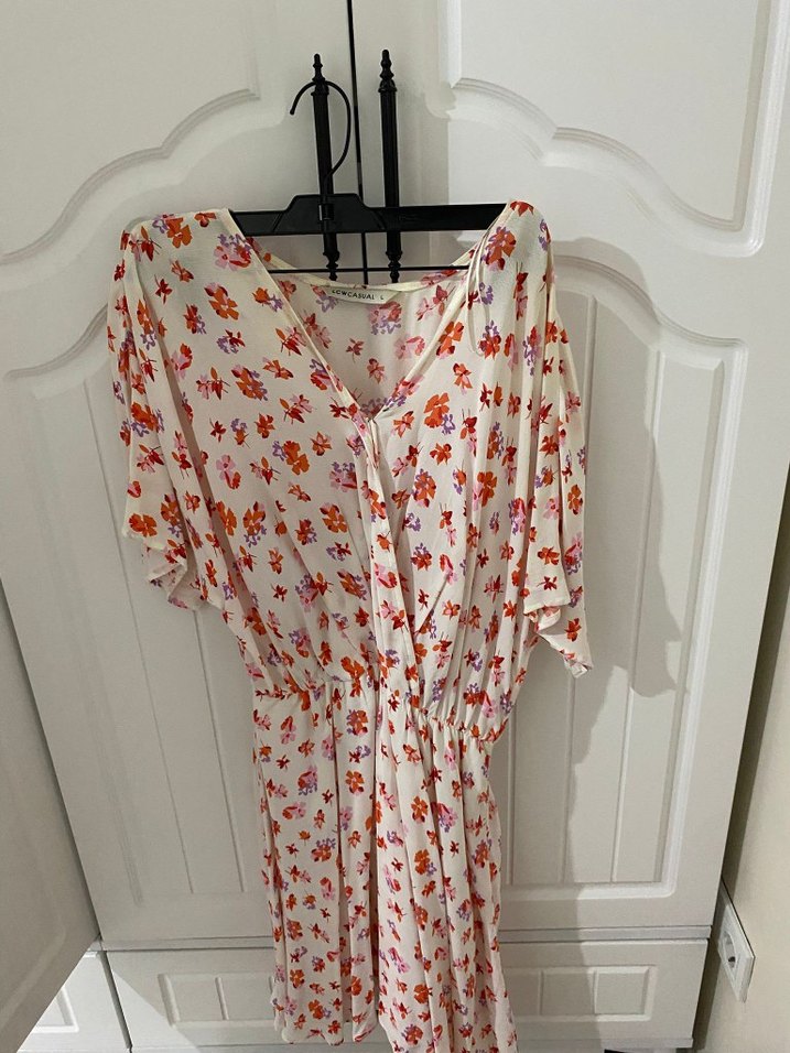 Bohem V Yaka Desenli Hamile Bluzu - Görsel 3