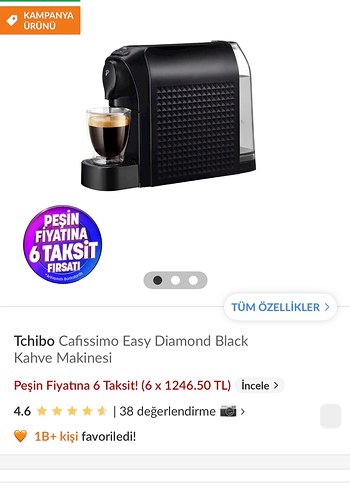 Tchibo cafessimo easy kapsül kahve makinası - Görsel 2