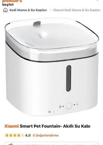 Xiaomi Kedi Su pınarıAkıllı Bağlantılı - Görsel 2