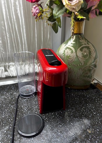 Koyu Kırmızı Kahve Makinesi - Görsel 5