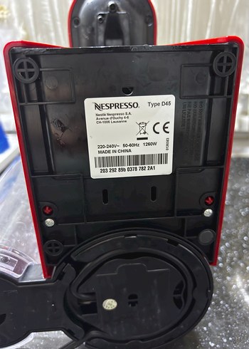 Koyu Kırmızı Kahve Makinesi - Görsel 6