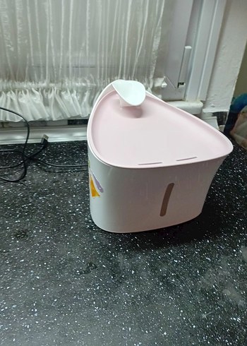 Pembe Pastel Otomatik Kedi Su pınarı - Görsel 5
