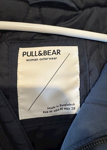 Pull and Bear Pull&Bear Lacivert Kadın Kapüşonlu Mont