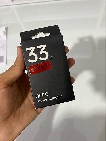 Orijinal Oppo 33w hızlı şarj adaptörü