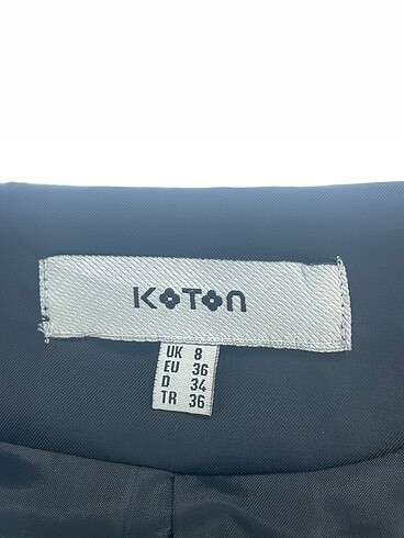 36 Beden siyah Renk Koton Blazer %70 İndirimli.