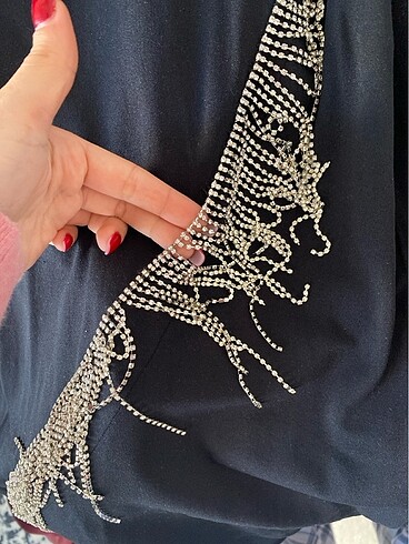 xs Beden zara taşlı elbise