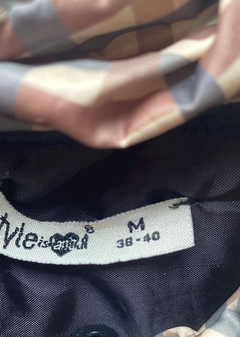 Düğmeli Kahverengi Kadın mont - Görsel 3