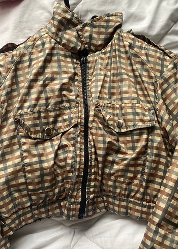 Düğmeli Kahverengi Kadın mont - Görsel 2