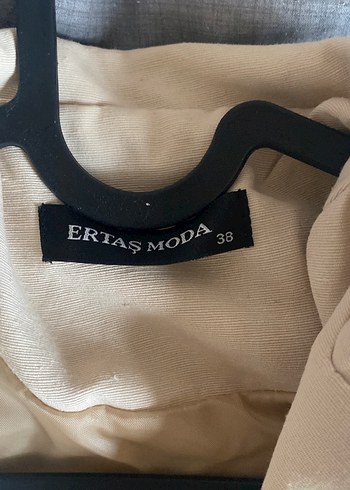 Kadın Beyaz Keten Midi Blazer Ceket - Görsel 3